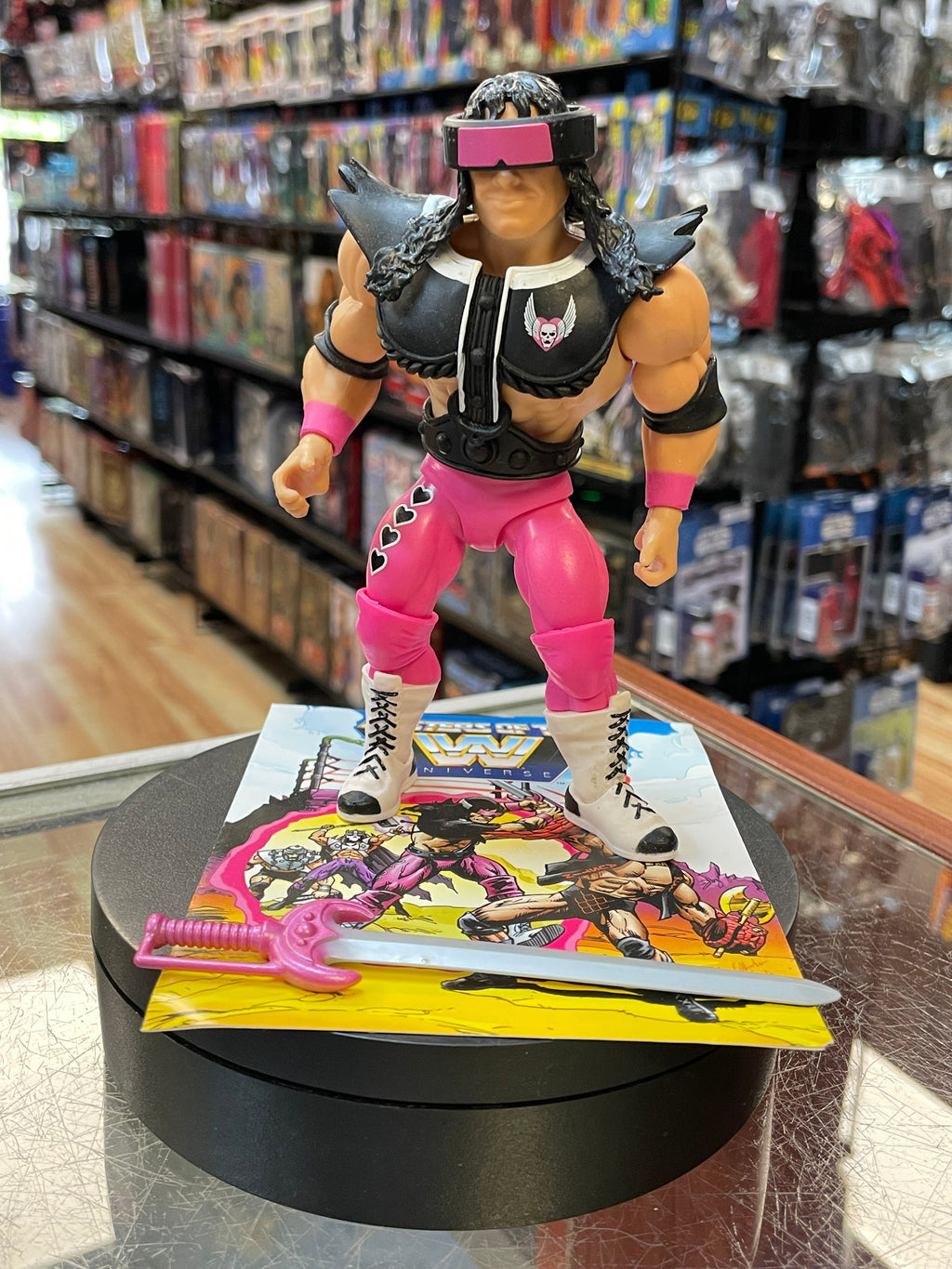 Bret Hart as TriKlops (WWE MOTU, Mattel) **COMPLETE** product image 1, provided for visual reference and product detail