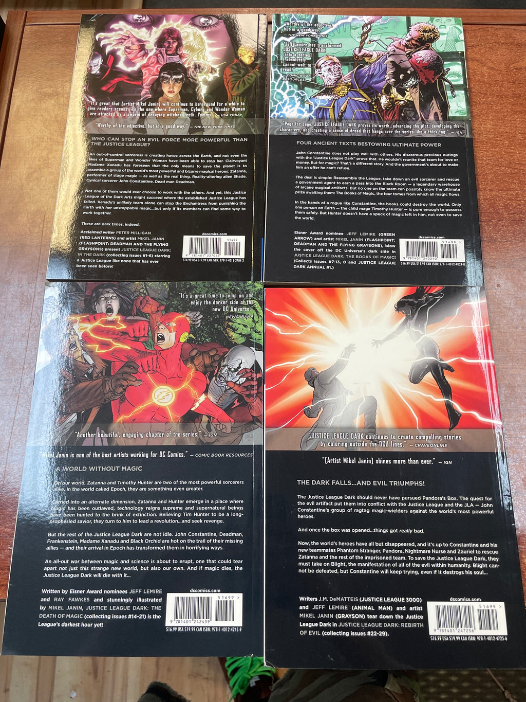 New 52 Justice League Dark Vol 1-4 TPB (DC Universe, Comics) product image 2, provided for visual reference and product