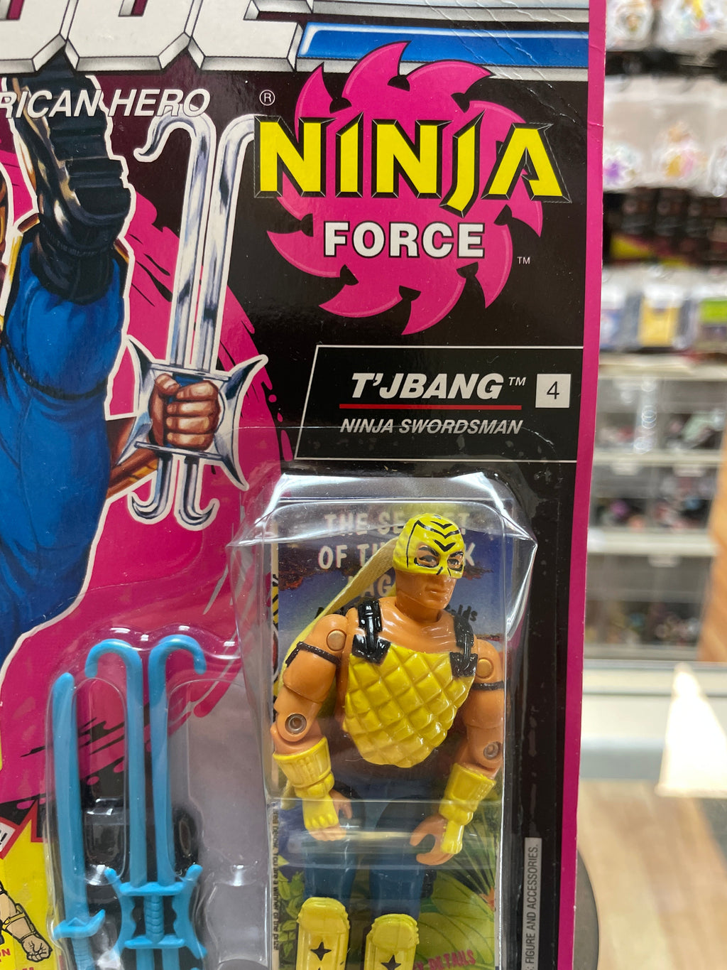 T’JBang Ninja Force (Vintage GI Joe, Hasbro) Sealed product image 2, provided for visual reference and product detail review
