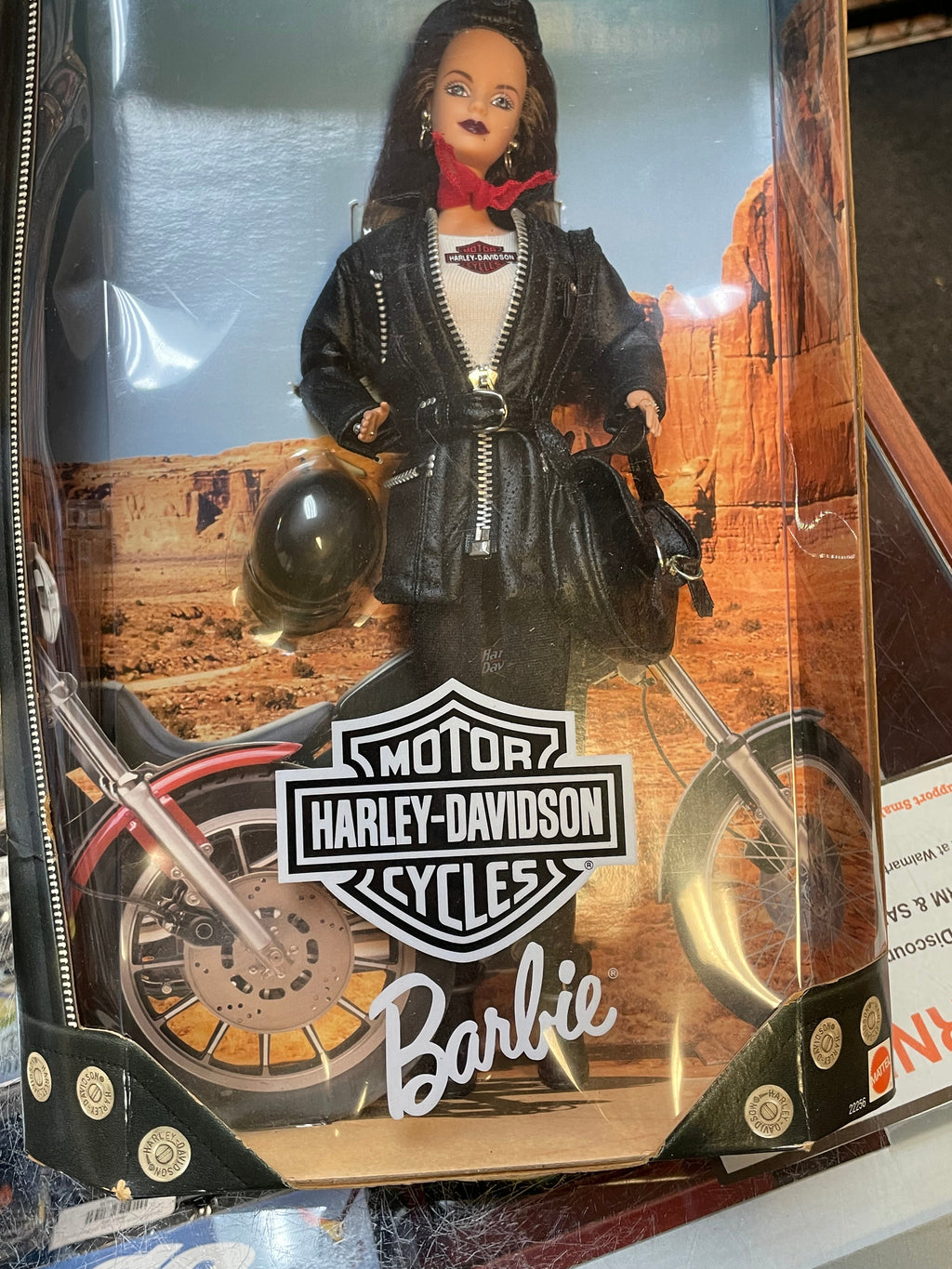 Harley Davidson Brunette Hair BArbie #22256 (Vintage Barbie, Mattel) **SEALED** product image 9, provided for visual