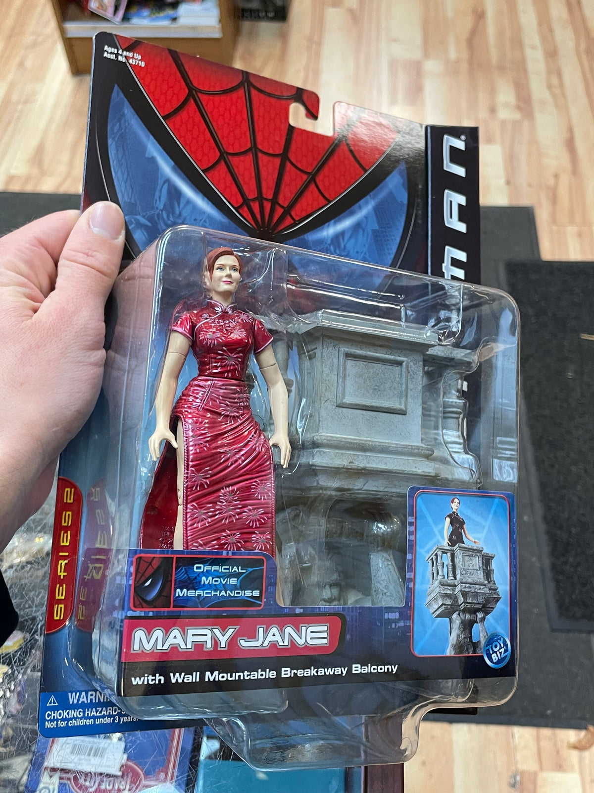 Mary Jane With Wall Mountable Breakaway Balcony Series 2 (Vintage Spider-Man, Toy Biz) SEALED product image 5, provided for
