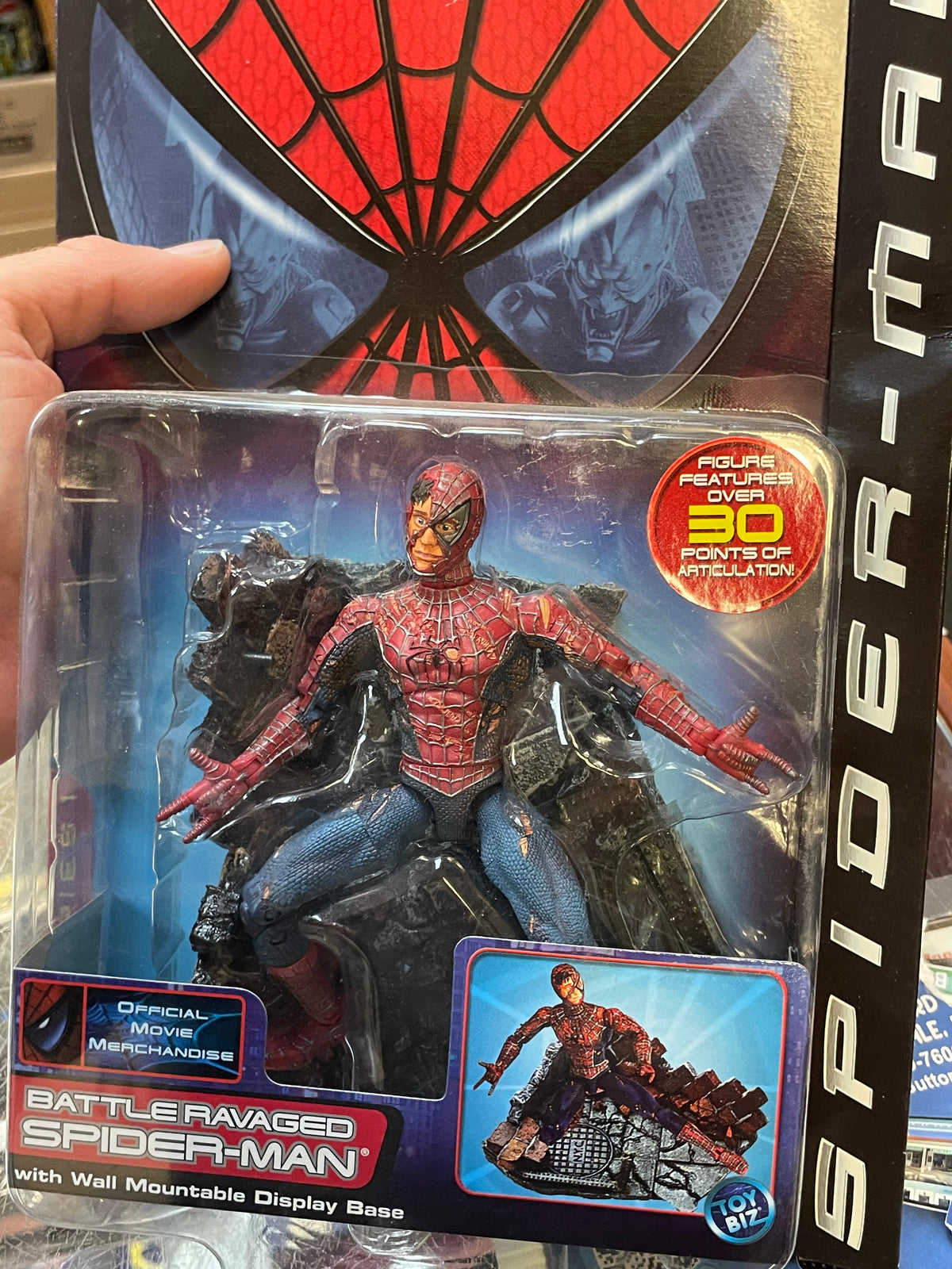 Battle Ravaged Spider-Man Series 1 (Vintage Spider-Man, Toy Biz) SEALED product image 7, provided for visual reference and