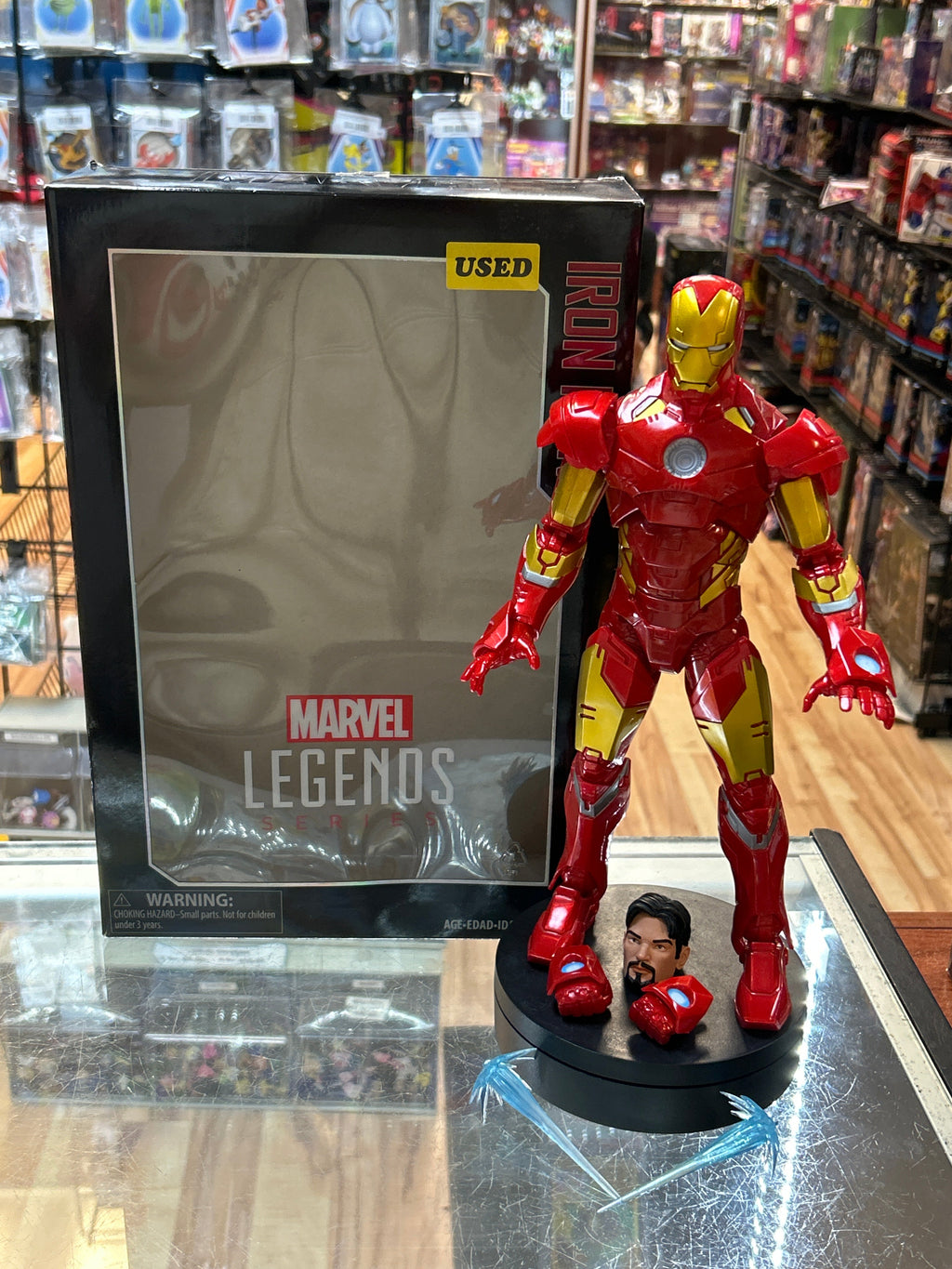 Iron Man -Deluxe 12"- (Marvel Legends, Hasbro) **COMPLETE** product image 1, provided for visual reference and product