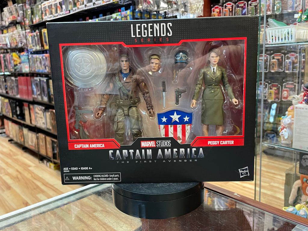 Captain America & Peggy Carter (Marvel Legends, Hasbro) product image 1, provided for visual reference and product detail