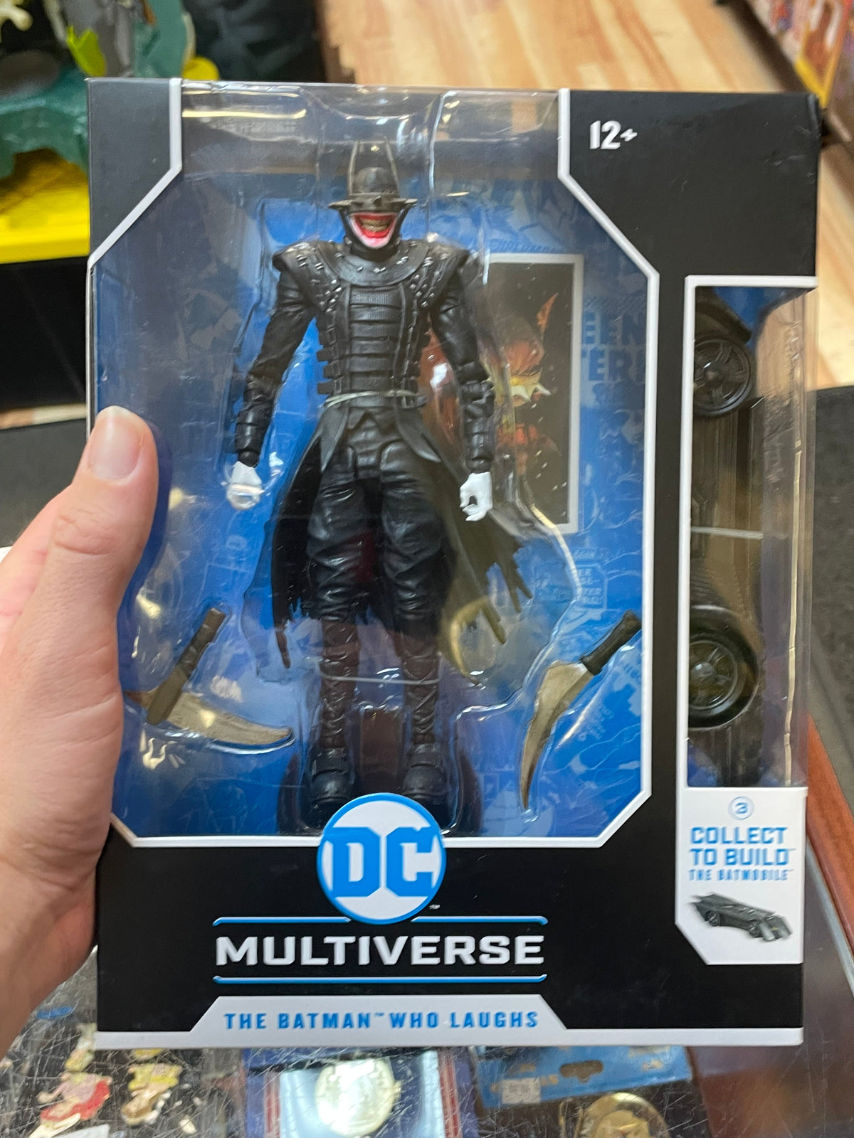 Batman Who Laughs BAF Batmobile (McFarlane, DC Multiverse) SEALED product image 4, provided for visual reference and product