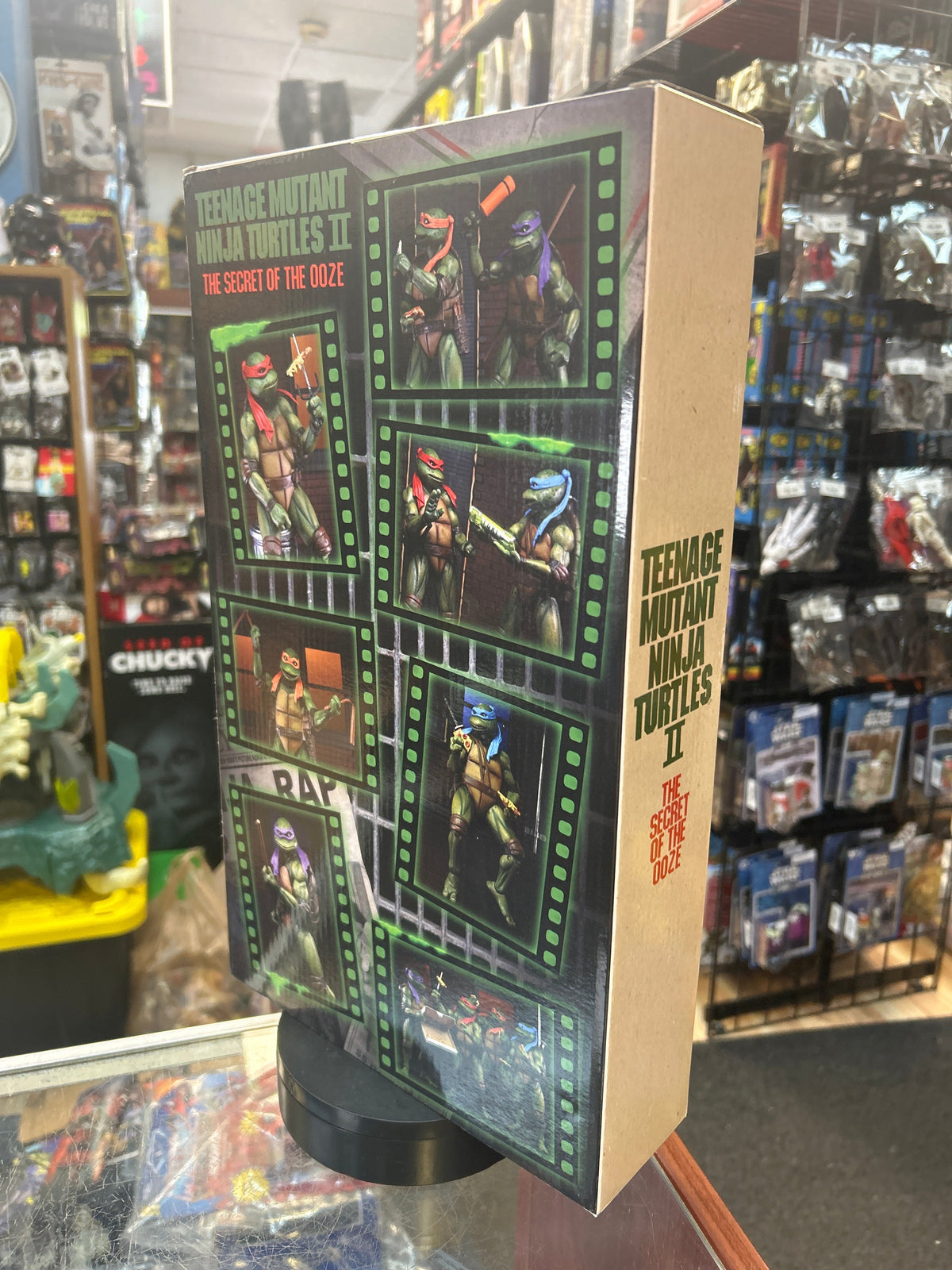 Secret of the Ooze 4 Pack (TMNT Ninja Turtles, NECA) **SEALED** product image 4, provided for visual reference and product