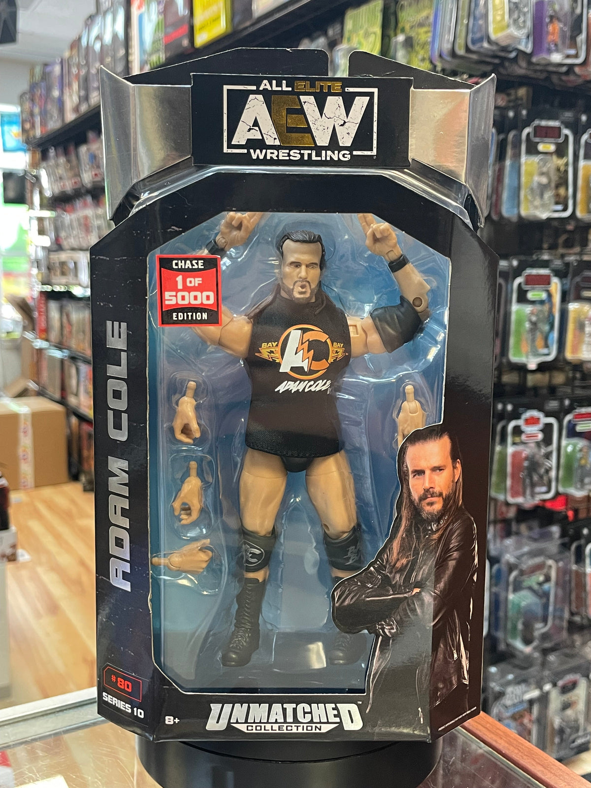 Adam Cole Chase (AEW, Unmatched Collection) **SEALED** product image 1, provided for visual reference and product detail