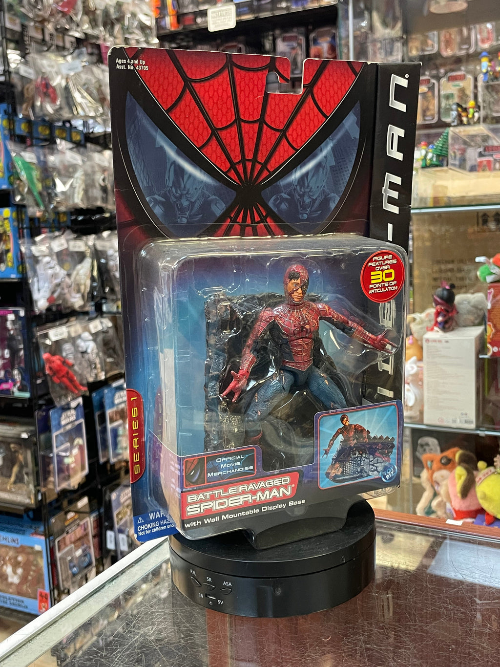Battle Ravaged Spider-Man Series 1 (Vintage Spider-Man, Toy Biz) SEALED product image 2, provided for visual reference and