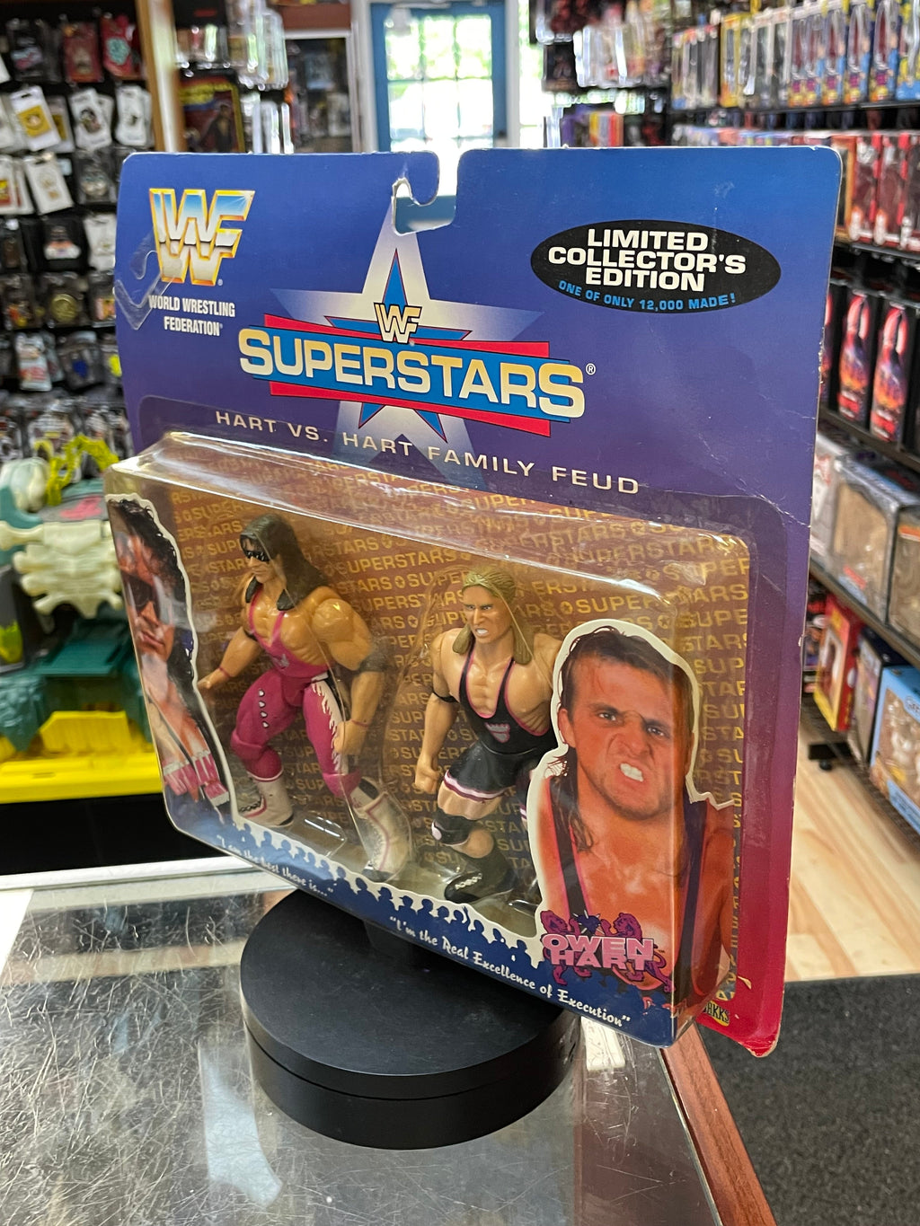 Bret Hart & Owen Hart Family Feud (WWF Bone Crunchers, Jakks Pacific) SEALED product image 2, provided for visual reference