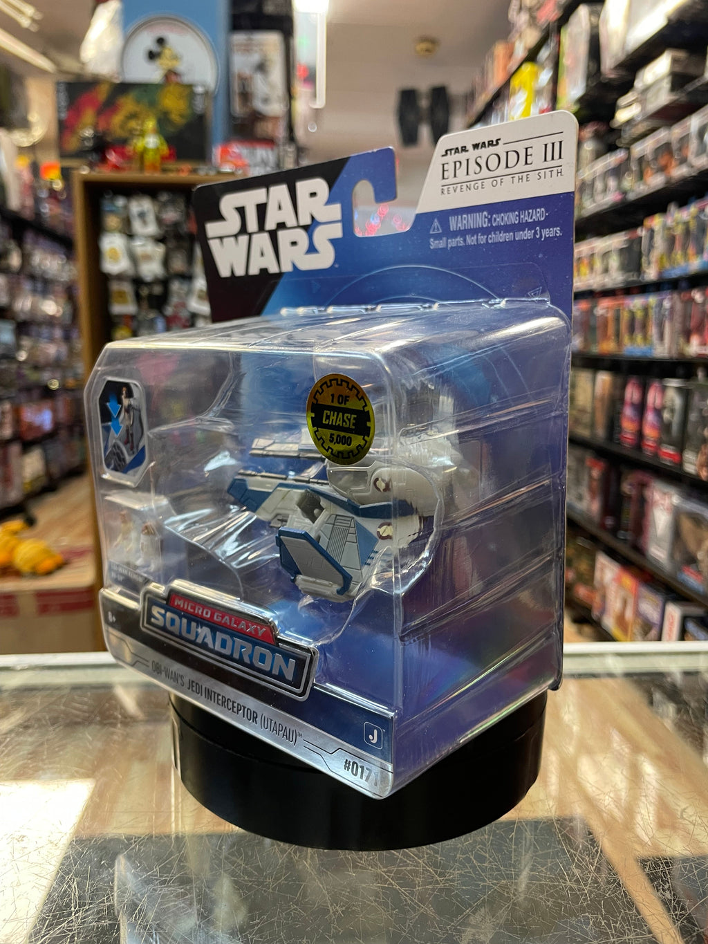 Obi Wans Jedi Interceptor -Chase 1/5000- (Star Wars Micro Galaxy Squadron, Jazwares) **SEALED** product image 4, provided