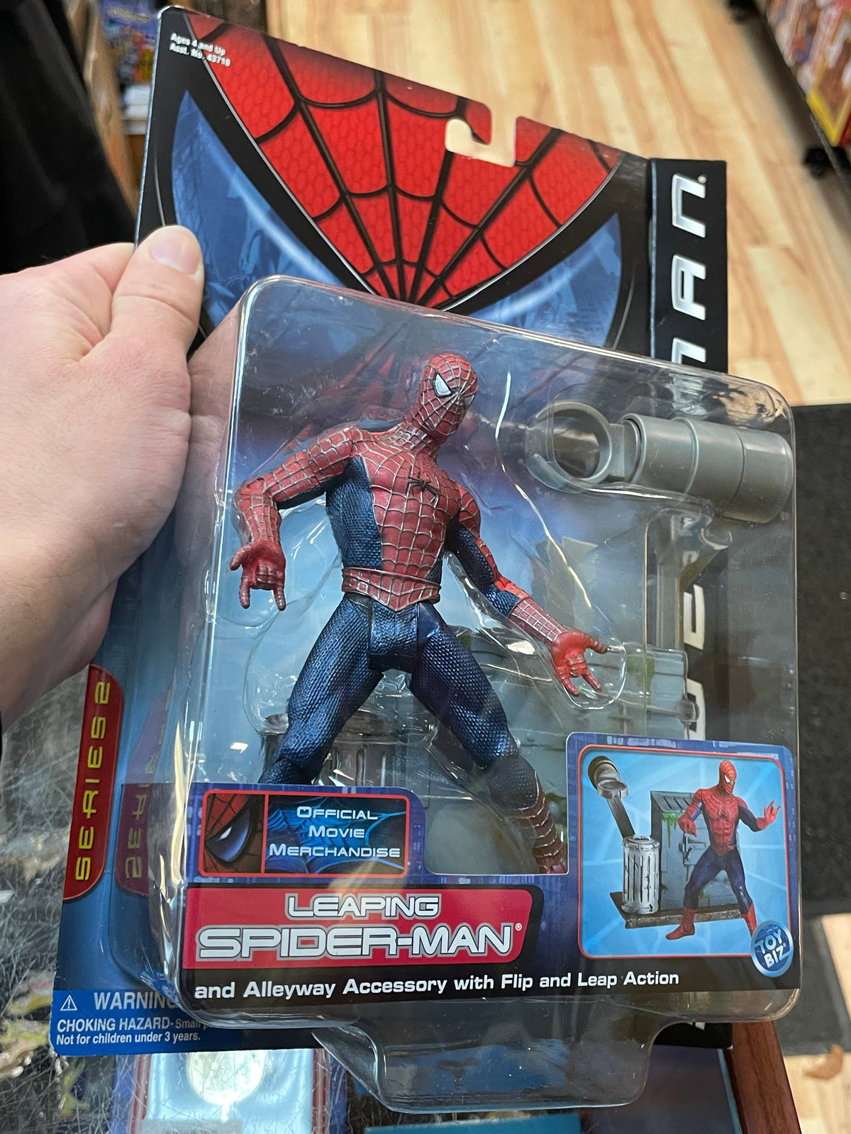 Leaping Spider-Man Series 2 (Vintage Spider-Man, Toy Biz) SEALED product image 5, provided for visual reference and product