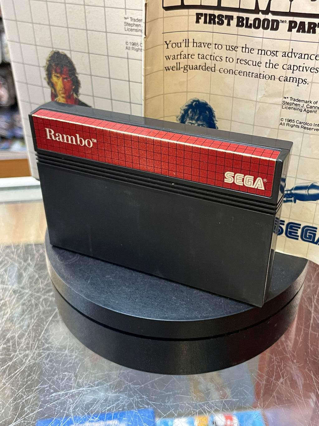 Rambo First Blood Part II 1362 (SEGA Master System SMS, Video Games) **COMPLETE** product image 2, provided for visual