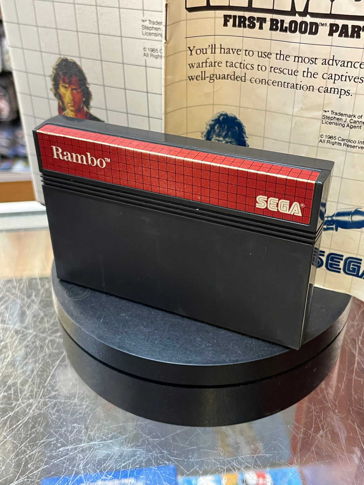 Rambo First Blood Part II 1362 (SEGA Master System SMS, Video Games) **COMPLETE** product image 2, provided for visual