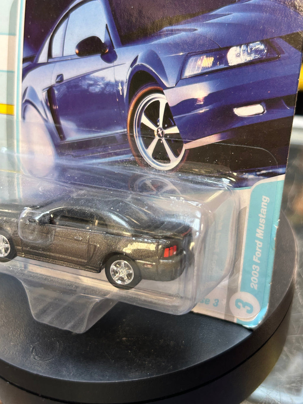 2003 Ford Mustang Grey (Johnny Lightning, Classic Gold Collection) SEALED product image 4, provided for visual reference and