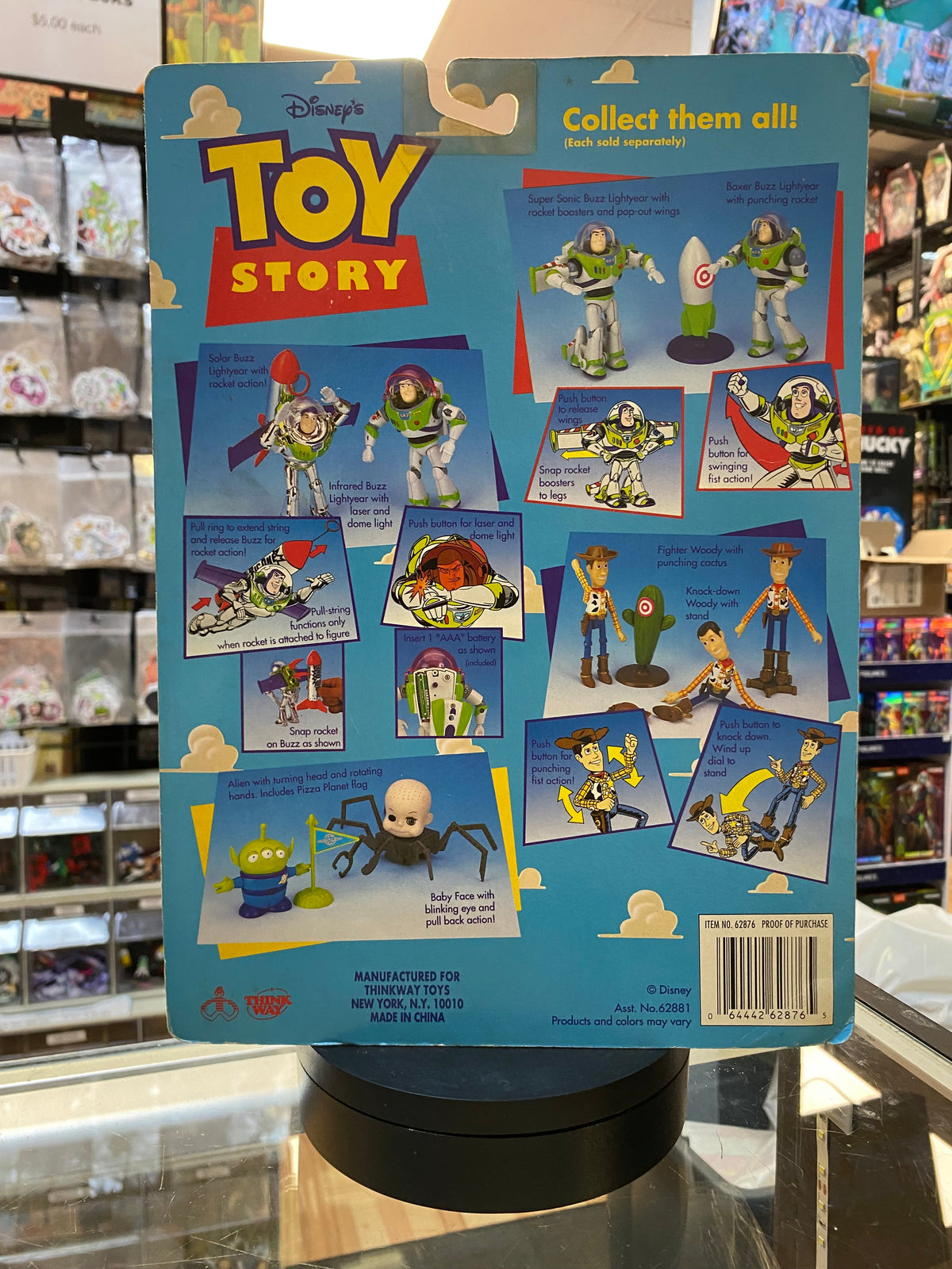 Baby Face with Blinking Eye (Vintage Toy Story, Thinkway) SEALED product image 3, provided for visual reference and product