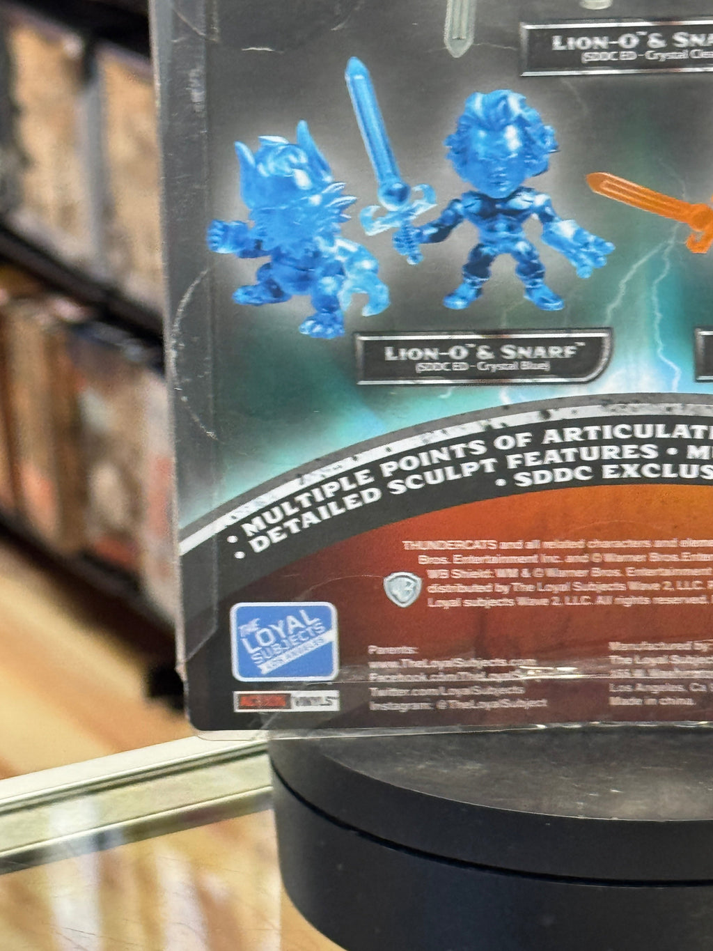 Translucent Lion-O & Snarf Crystal Blue (Thundercats, Loyal Subjects) **SDCC Exclusive** product image 10, provided for