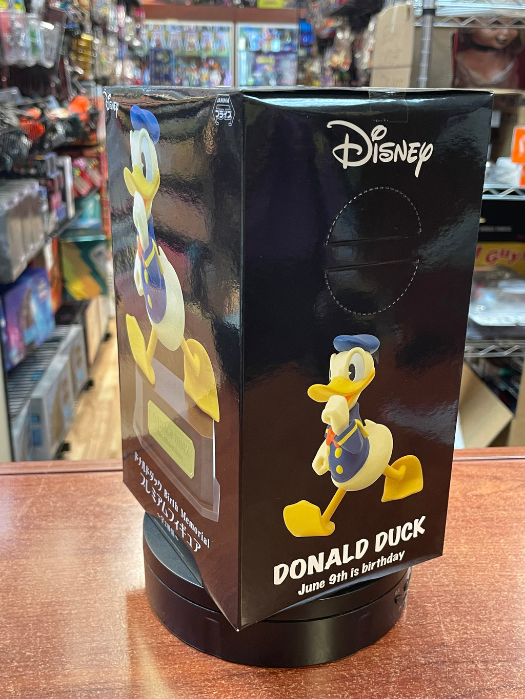 Donald Duck Birth Memorial Figure (Disney Japan, Sega) SEALED product image 2, provided for visual reference and product