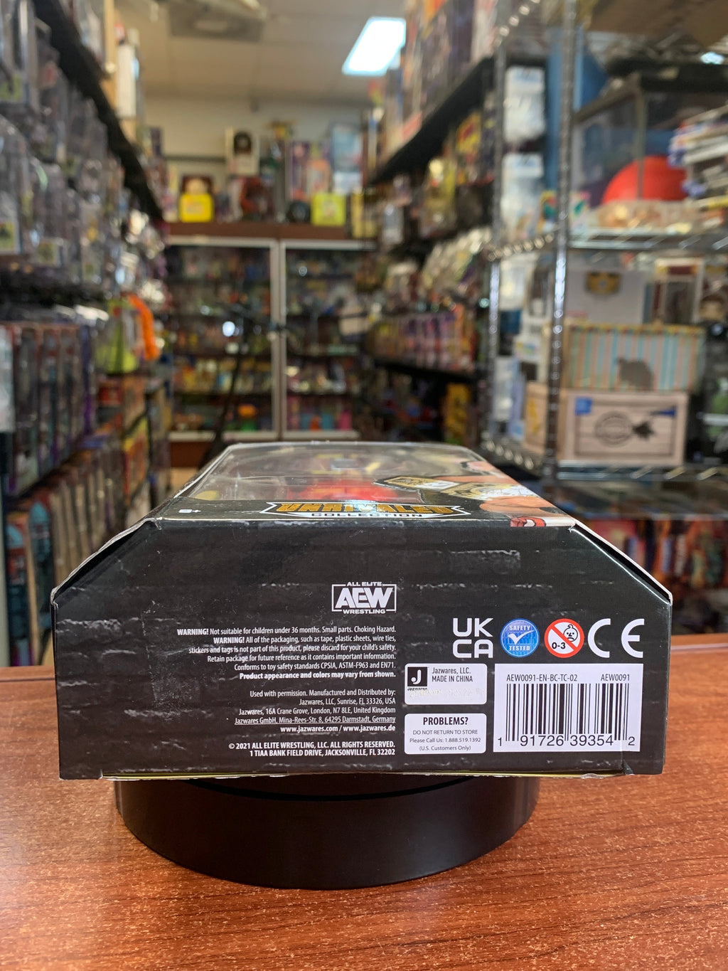 Unpainted Dax Hardwood #57 **ERROR** (All Elite Wrestling AEW, Jazwares) **SEALED** product image 7, provided for visual