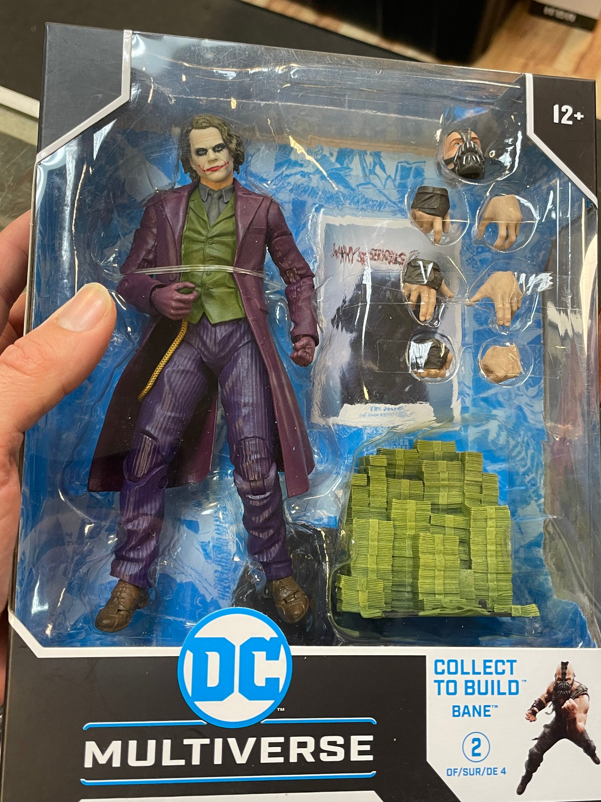 Heath Ledger Joker BAF Bane (McFarlane, DC Multiverse) SEALED product image 4, provided for visual reference and product