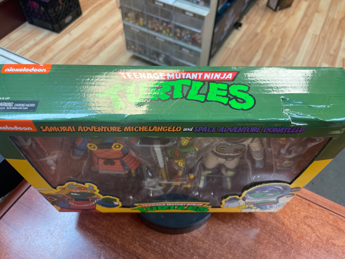 Samurai Michelangelo & Space Donatello (TMNT Ninja Turtles, NECA) **SEALED** product image 6, provided for visual reference