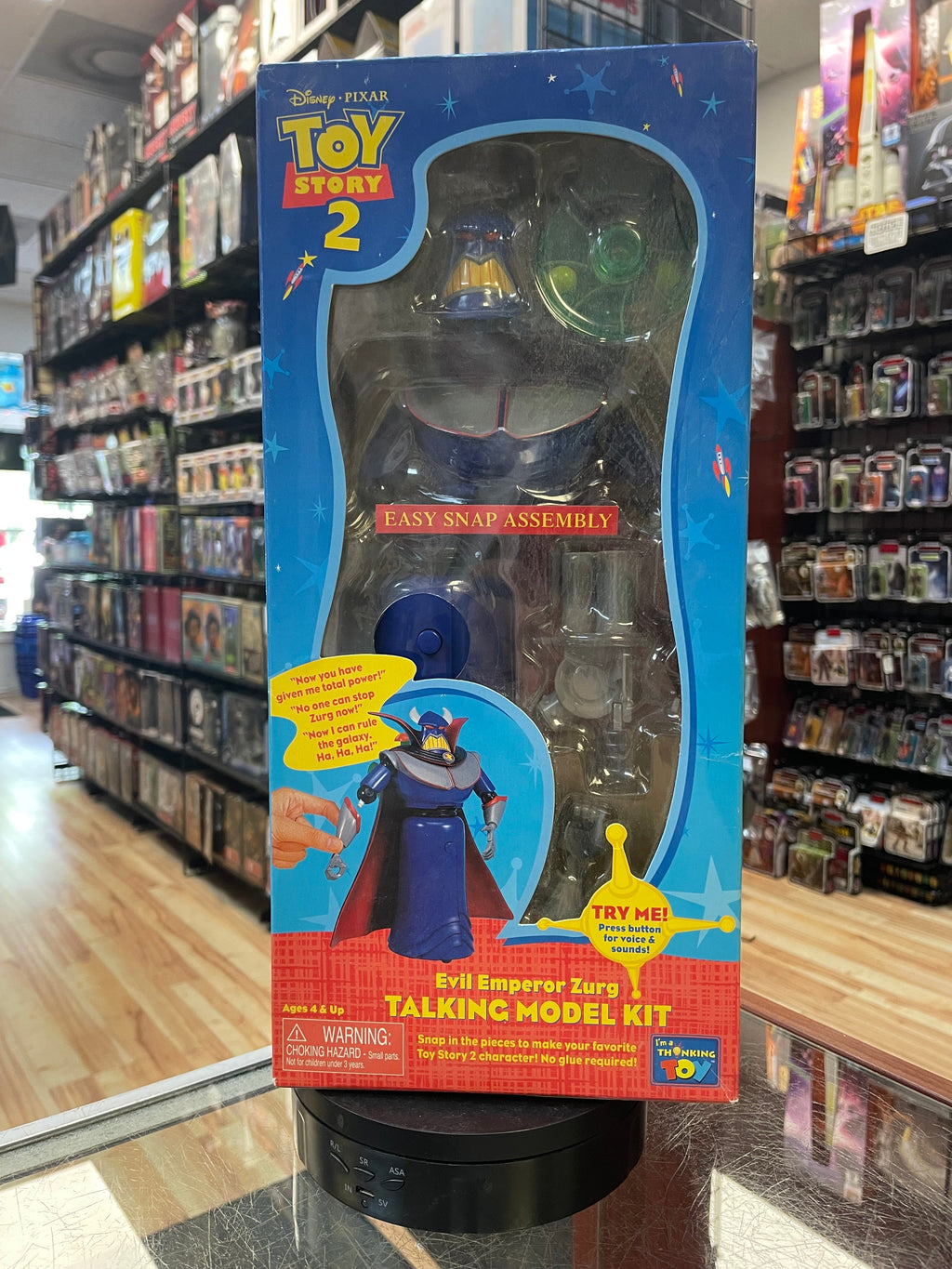 Talking Model Kit Evil Emperor Zurg (Vintage Toy Story, Think Way) **SEALED** product image 1, provided for visual reference