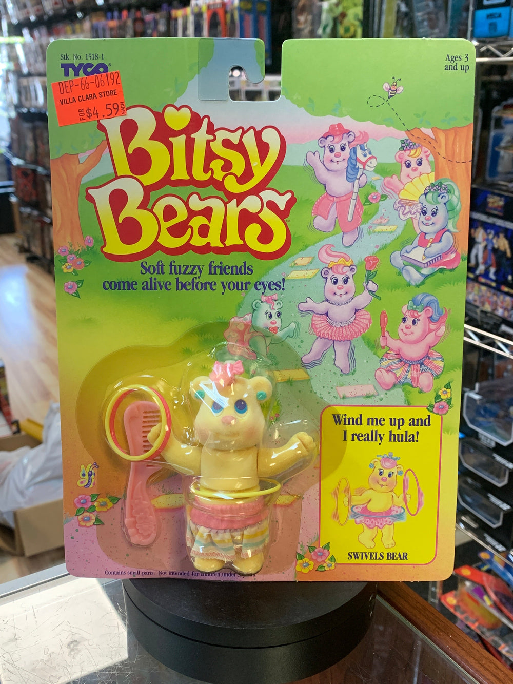 Swivels Bear (Vintage, Tyco Bitsy Bears) **SEALED**