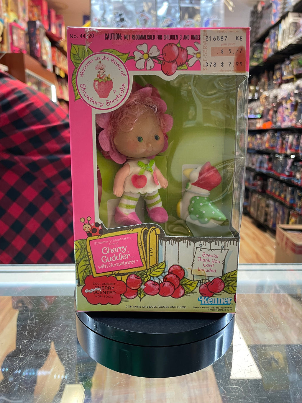Cherry Cuddler with Gooseberry (Vintage Strawberry Shortcake, Kenner) **SEALED** product image 1, provided for visual