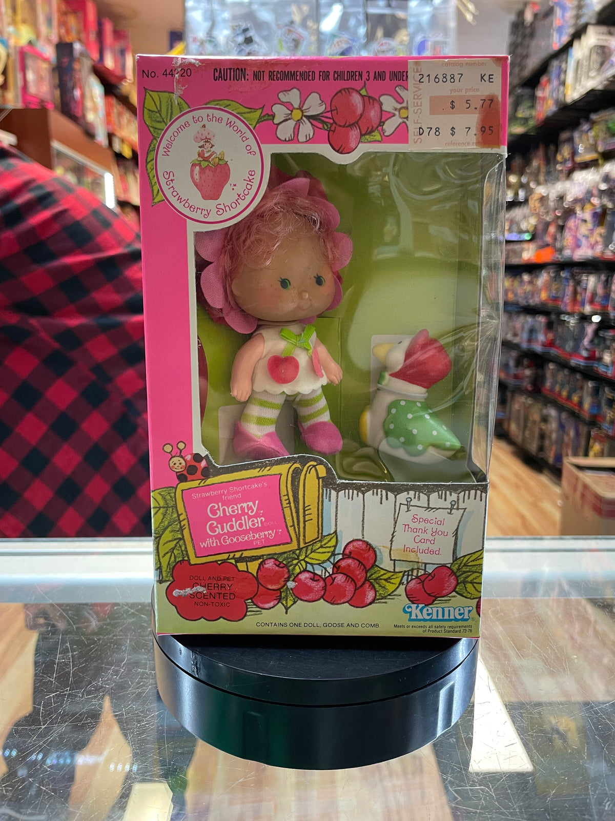 Cherry Cuddler with Gooseberry (Vintage Strawberry Shortcake, Kenner) **SEALED** product image 1, provided for visual