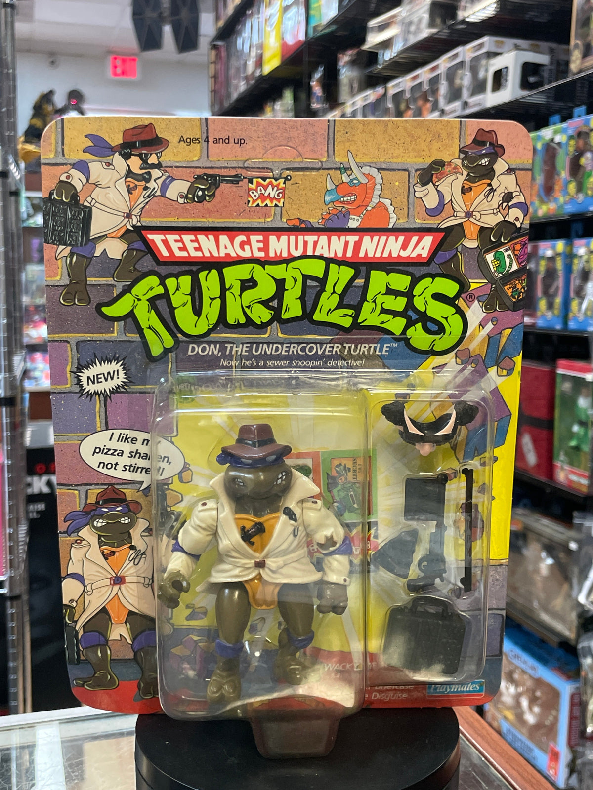 Undercover Donatello (Vintage TMNT Ninja Turtles, Playmates) **SEALED** product image 1, provided for visual reference and