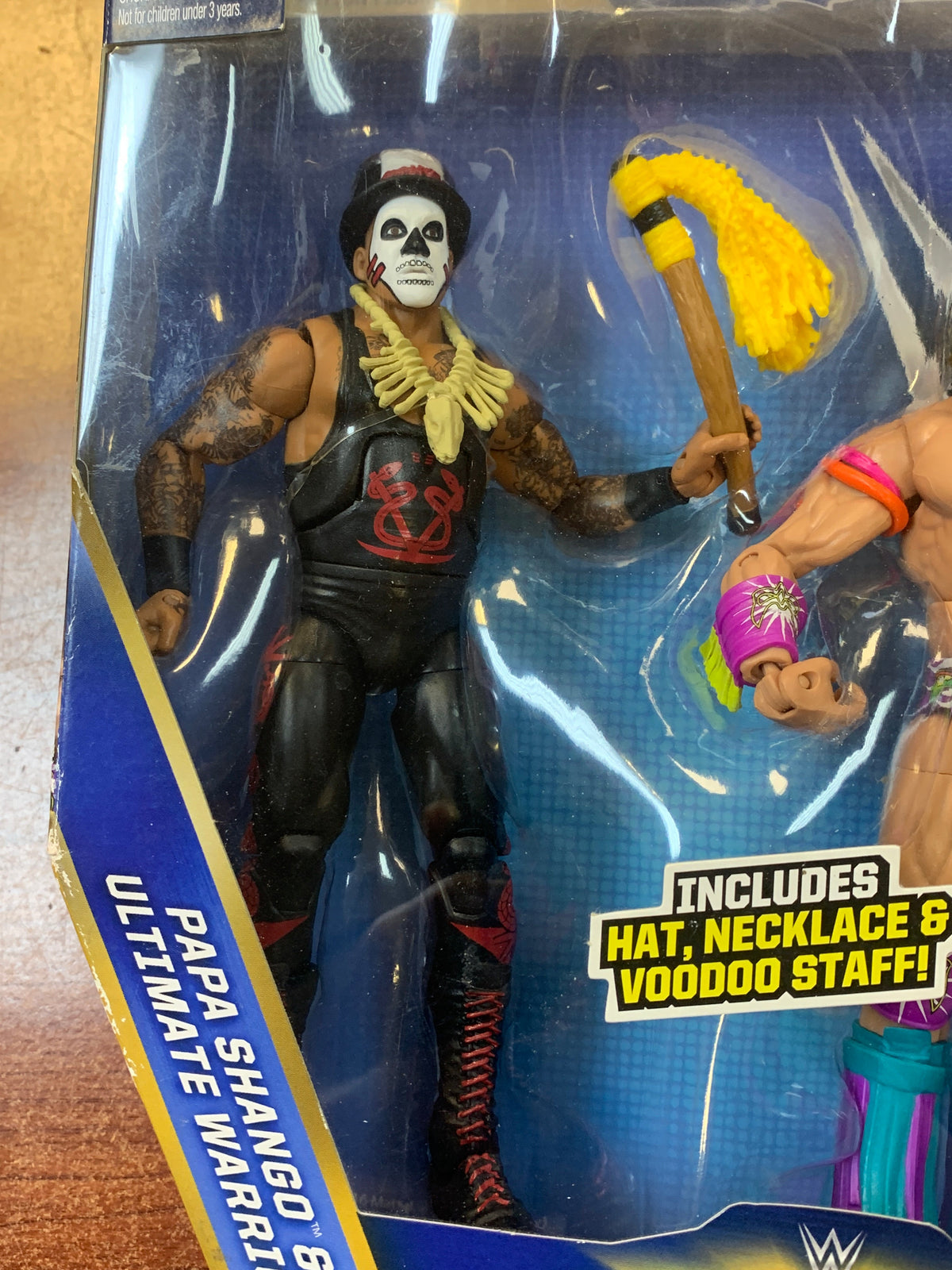 Papa Shango & Ultimate Warrior (WWE Elites, Mattel) SEALED product image 10, provided for visual reference and product