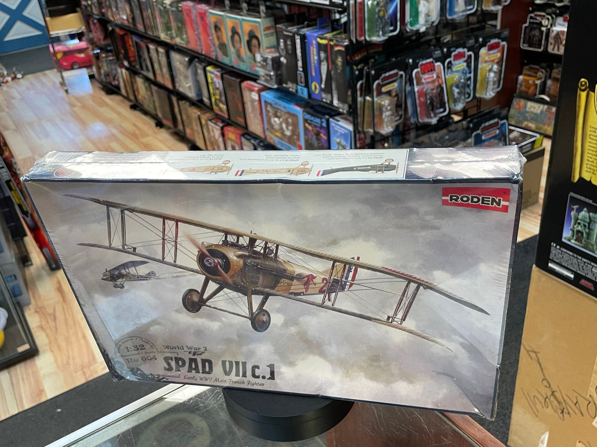 SPAD VII c.1 World War 1 Plane 1:32 #604 (Roden, Model Kit) SEALED product image 2, provided for visual reference and