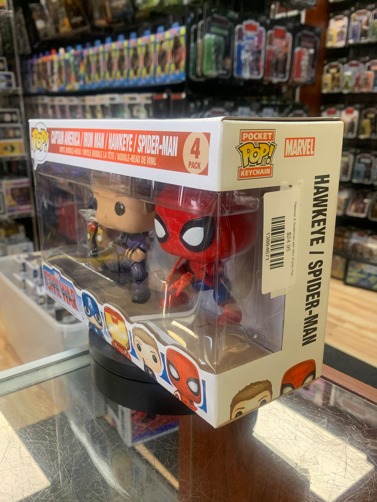 Hawkeye & Spiderman with Mini (Funko Pop, Marvel) EXCLUSIVE product image 6, provided for visual reference and product