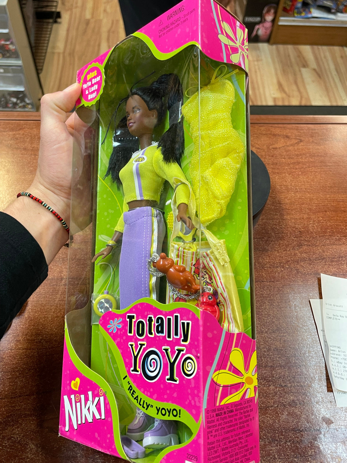 Totally YoYo Nikki #22229 (Vintage Barbie, Bandai) **SEALED** product image 9, provided for visual reference and product