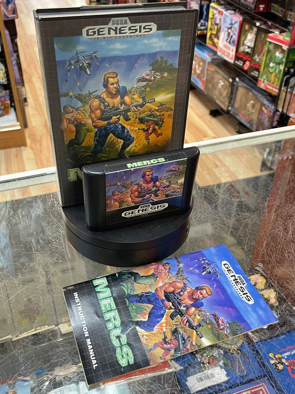 Mercs (Sega Genesis, Vintage Video Games) COMPLETE product image 2, provided for visual reference and product detail review