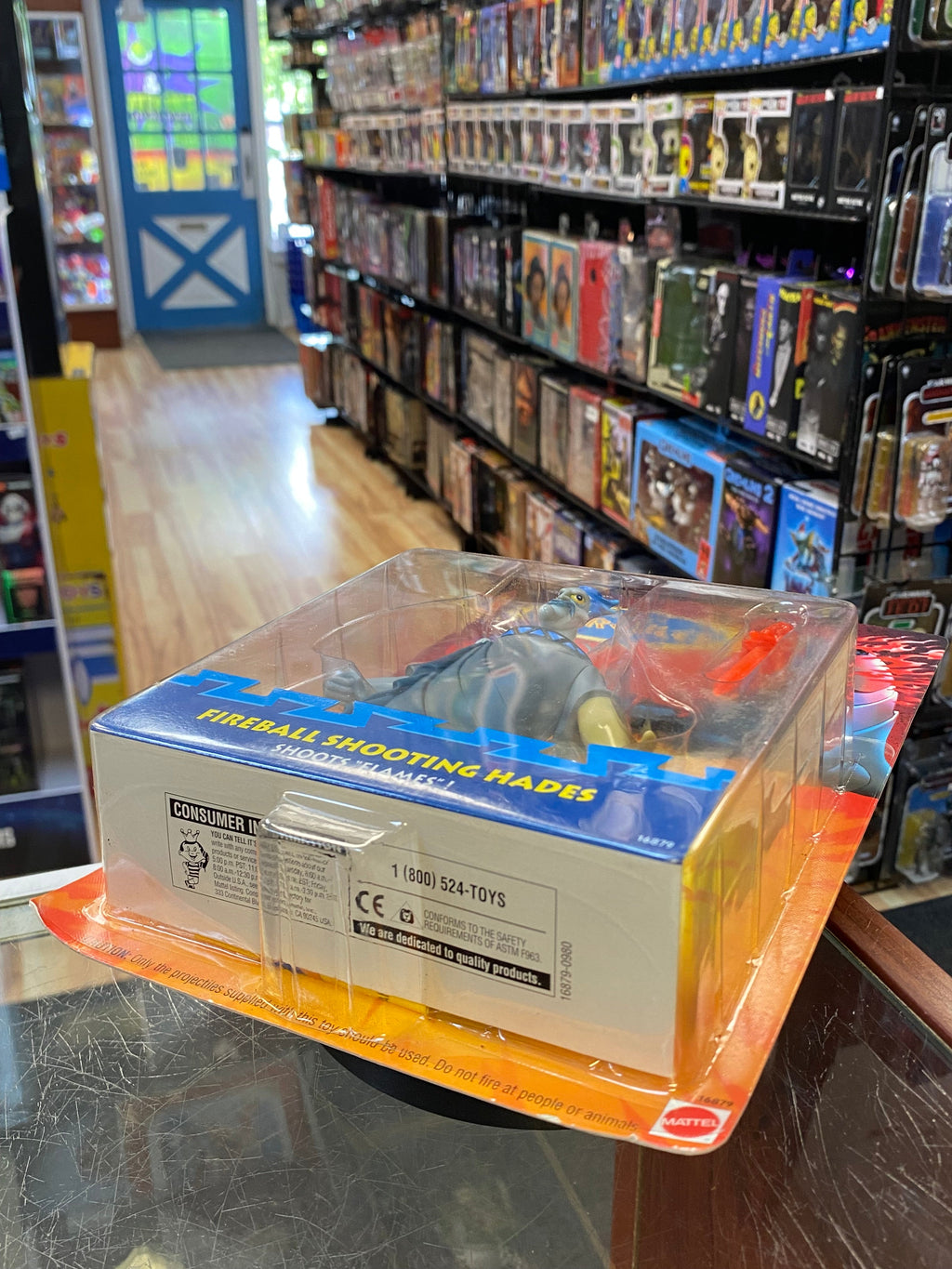 Fireball Shooting Hades (Vintage Disney Hercules, Mattel) SEALED product image 9, provided for visual reference and product
