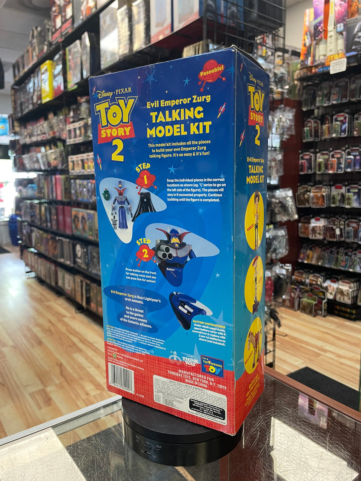 Talking Model Kit Evil Emperor Zurg (Vintage Toy Story, Think Way) **SEALED** product image 2, provided for visual reference