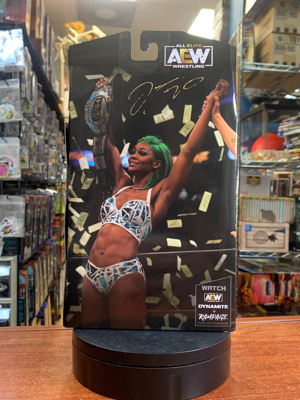 Jade Cargill **CHASE 1 of 3000**(All Elite Wrestling AEW, Jazwares) **SEALED** product image 4, provided for visual