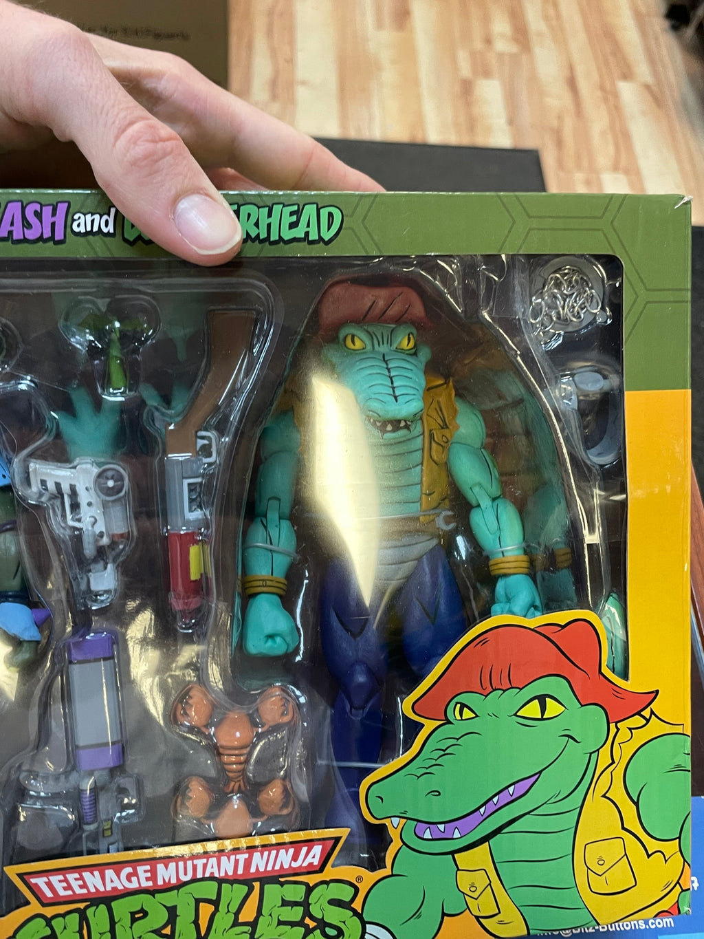 Slash & Leatherhead (TMNT Ninja Turtles, NECA) **SEALED** product image 6, provided for visual reference and product detail