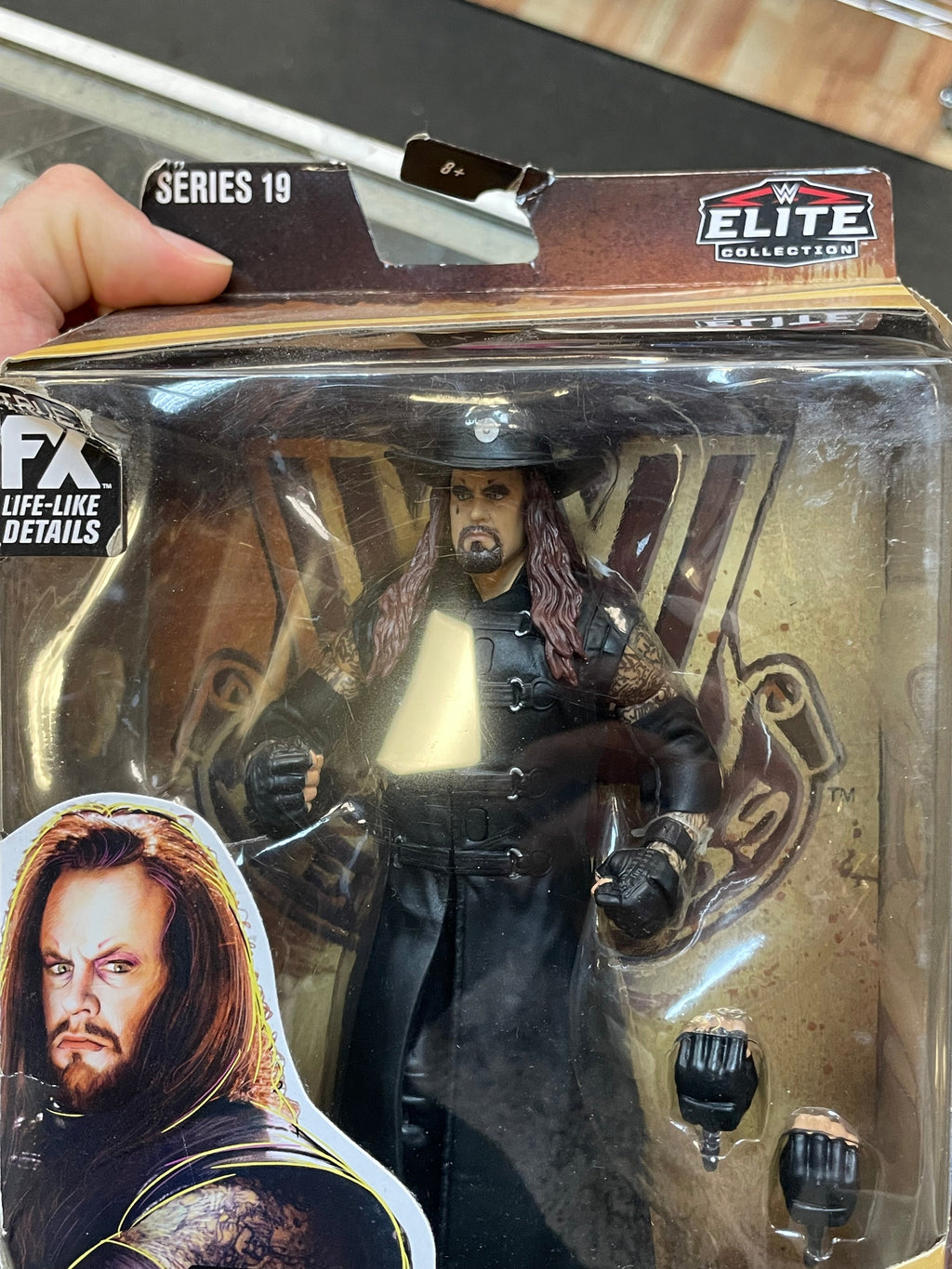 Undertaker S19 (WWE Elite Legends, Mattel) SEALED product image 6, provided for visual reference and product detail review