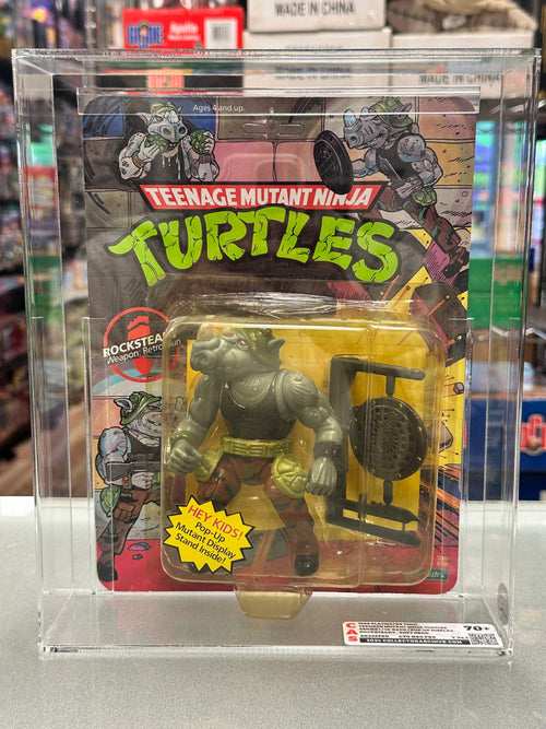 1988 Rocksteady Soft Head (TMNT Mutant Ninja, Playmates) GRADE: 70+ product image 1, provided for visual reference and