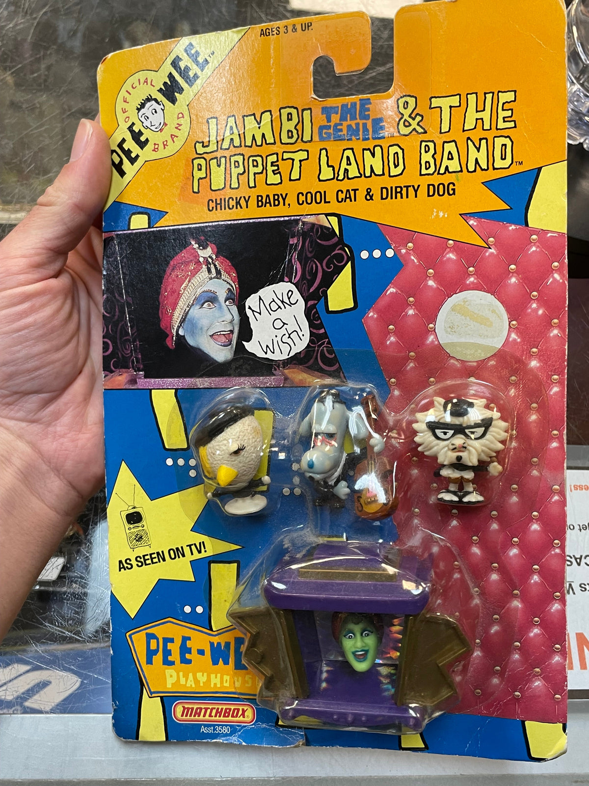 Jambi the Genie & Puppet Band (Vintage Pee-Wee’s Playhouse, Matchbox) product image 2, provided for visual reference and