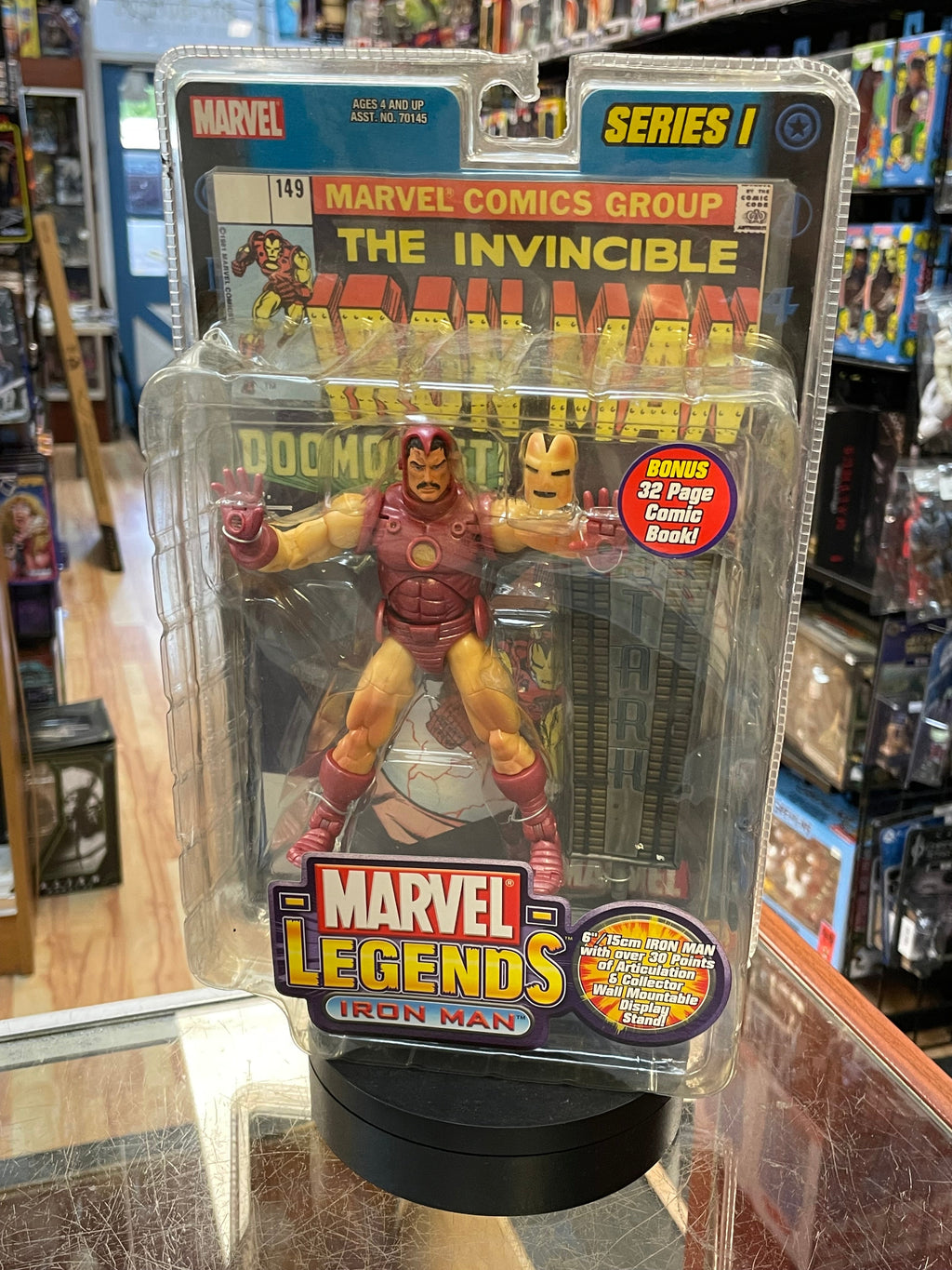 Iron Man -Series 1- (Marvel Legends, Toybiz) **SEALED** product image 1, provided for visual reference and product detail