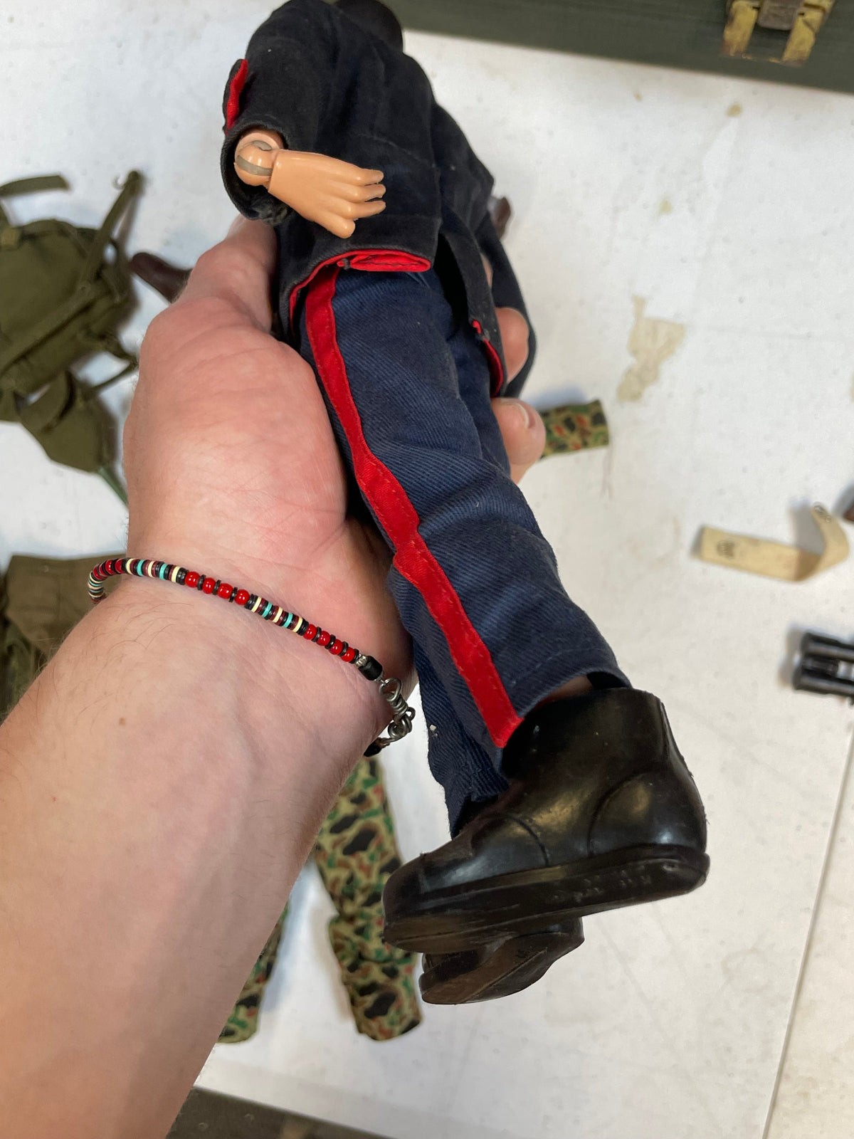 Action Marine with Foot Locker (Vintage 12” GI Joe, Hasbro) **Original** product image 27, provided for visual reference and