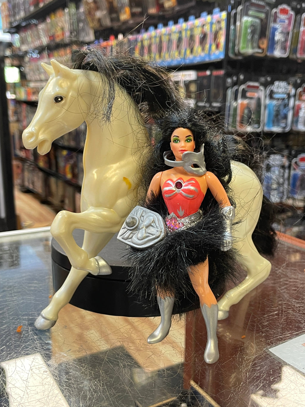 Catra with Storm (Vintage She-Ra, Mattel) Loose product image 1, provided for visual reference and product detail review
