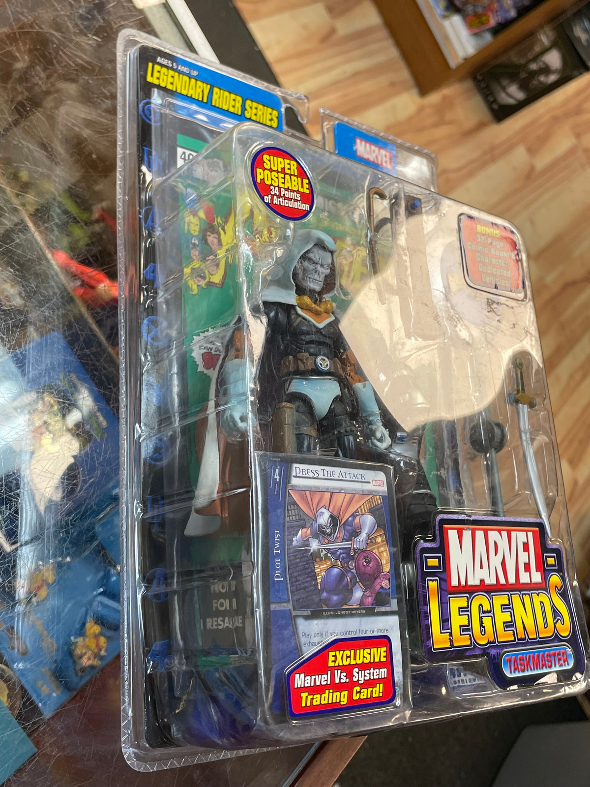 Taskmaster -Legendary Rider- (Marvel Legends, Toybiz) **SEALED** product image 3, provided for visual reference and product