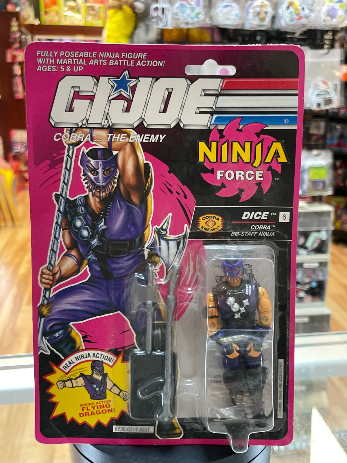 Dice Ninja Force (Vintage GI Joe, Hasbro) **SEALED** product image 1, provided for visual reference and product detail review