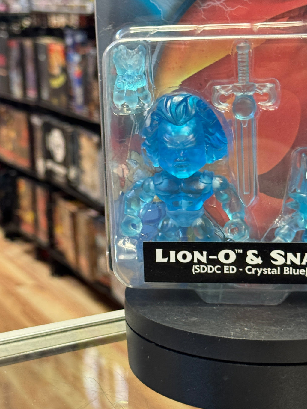 Translucent Lion-O & Snarf Crystal Blue (Thundercats, Loyal Subjects) **SDCC Exclusive** product image 7, provided for