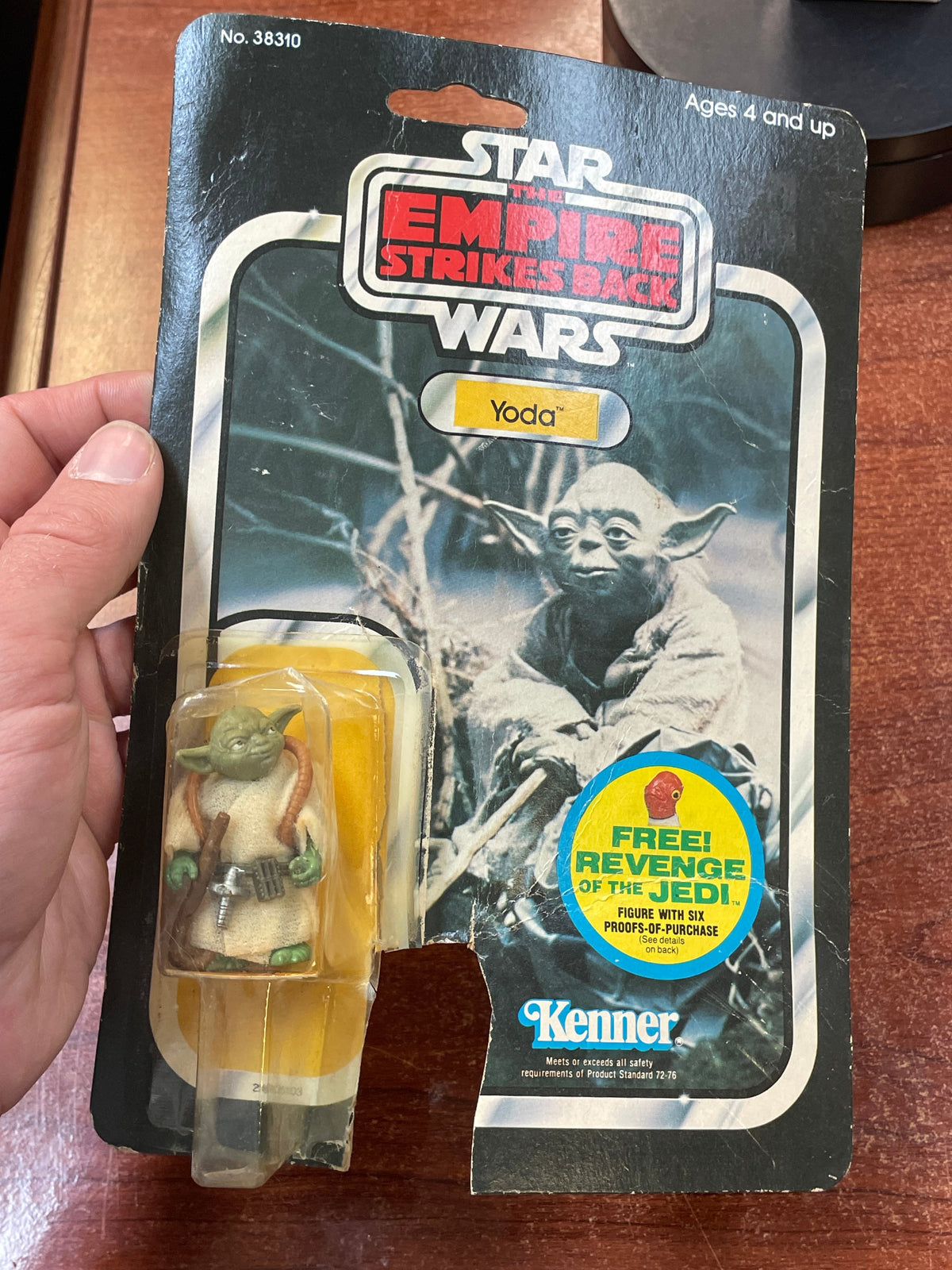 Brown Snake Yoda with Card ESB 9509 (Vintage Star Wars, Kenner) **Open Card** product image 16, provided for visual