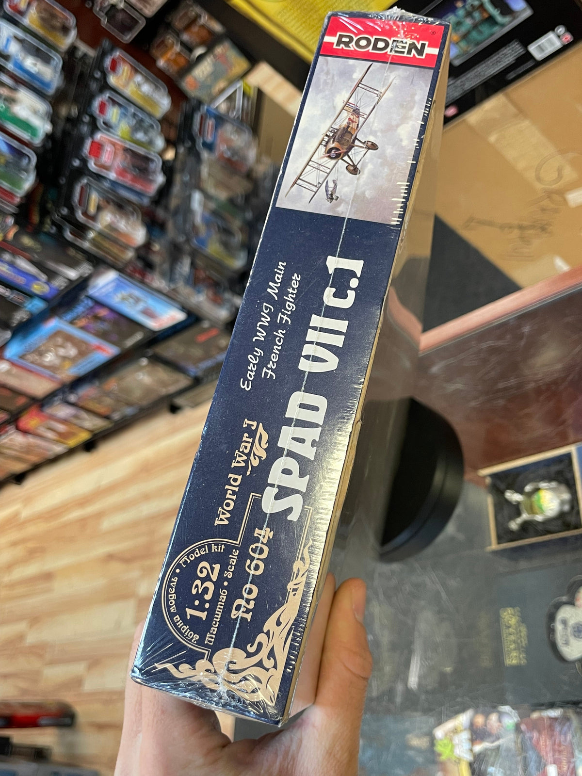 SPAD VII c.1 World War 1 Plane 1:32 #604 (Roden, Model Kit) SEALED product image 7, provided for visual reference and