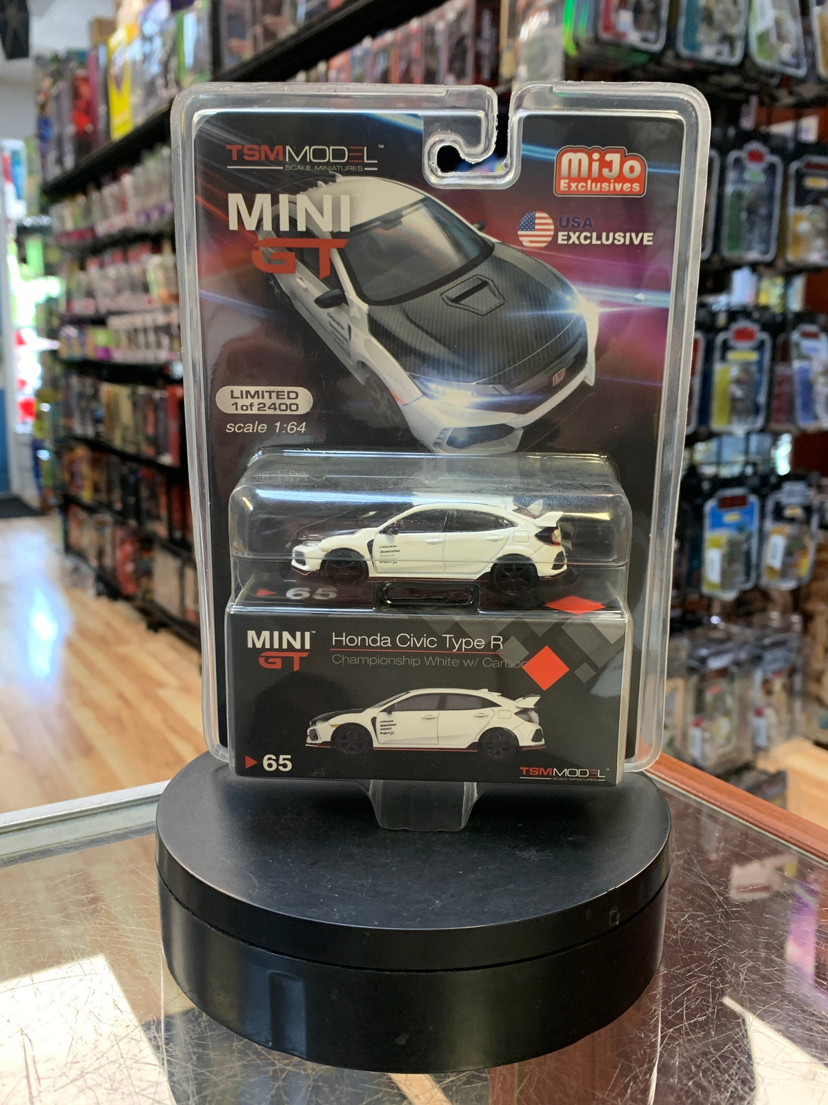 Honda Civic Type R Carbon (Mini GT, TSM Model) SEALED product image 1, provided for visual reference and product detail